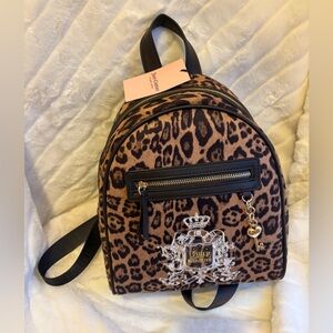 Juicy Couture Brown Leopard Backpack